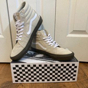 Vans Skate Sk8-Hi Popcush Size 12 (11.5) Oatmeal, Dark Gum